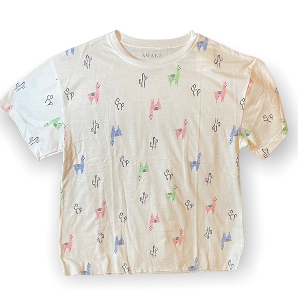 Cute & Casual Llama Tee NWOT - Picture 1 of 3